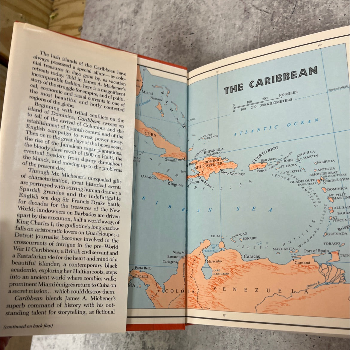 caribbean book, by james a. michener, 1989 Hardcover image 4