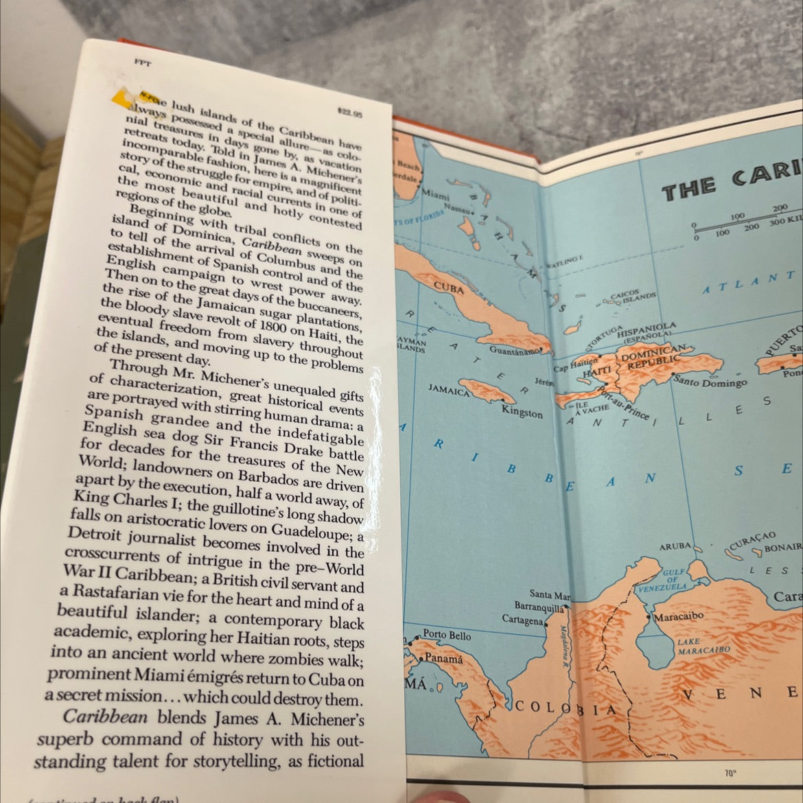 caribbean book, by james a. michener, 1989 Hardcover image 4