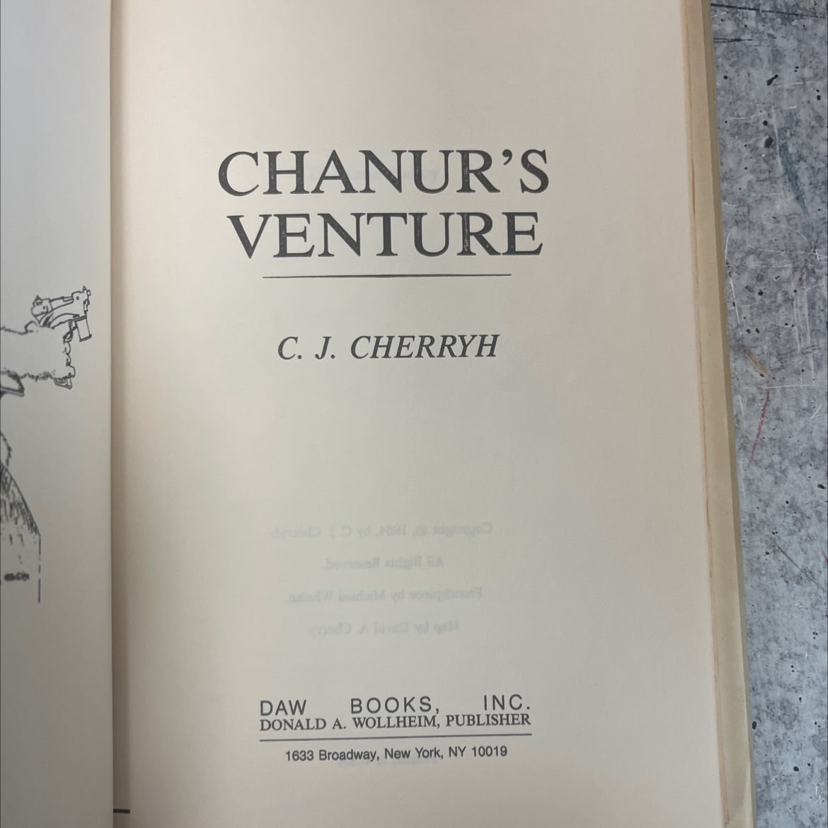 chanur's venture book, by c. j. cherryh, 1984 Hardcover, Vintage image 2