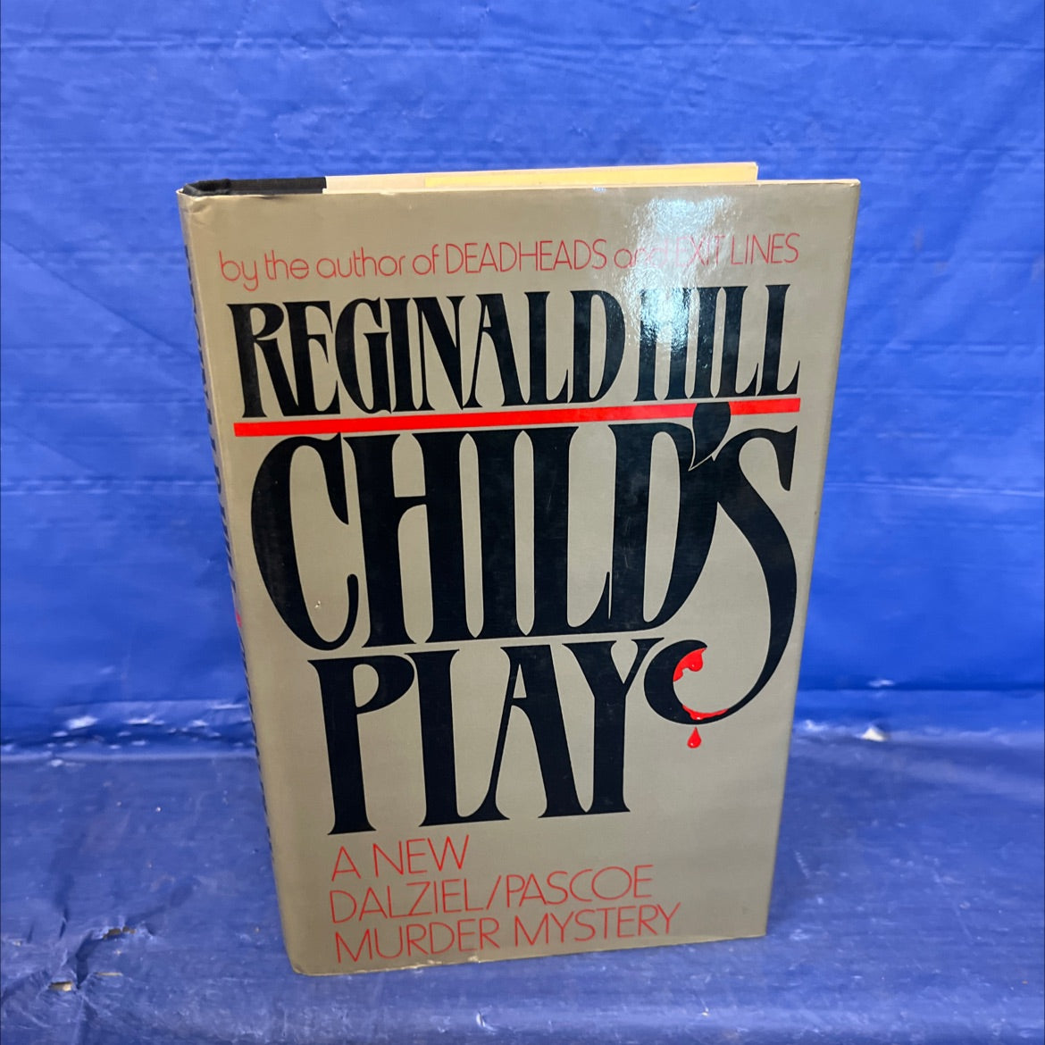 SIGNED child's play book, by Reginald Hill, 1987 Hardcover, First Edition image 1