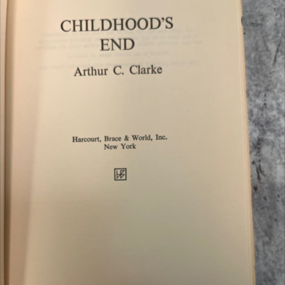 childhood's end book, by Arthur C. Clarke, 1953 Hardcover, Vintage image 2