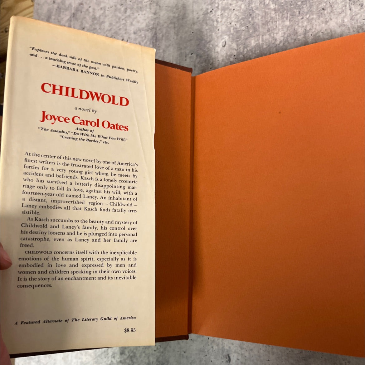 childwold book, by joyce carol oates, 1976 Hardcover image 4