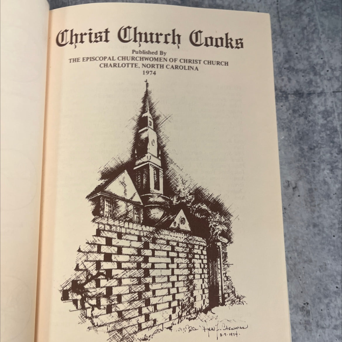 christ church cooks book, by the episcopal churchwomen of christ church, 1976 Hardcover, Vintage image 2