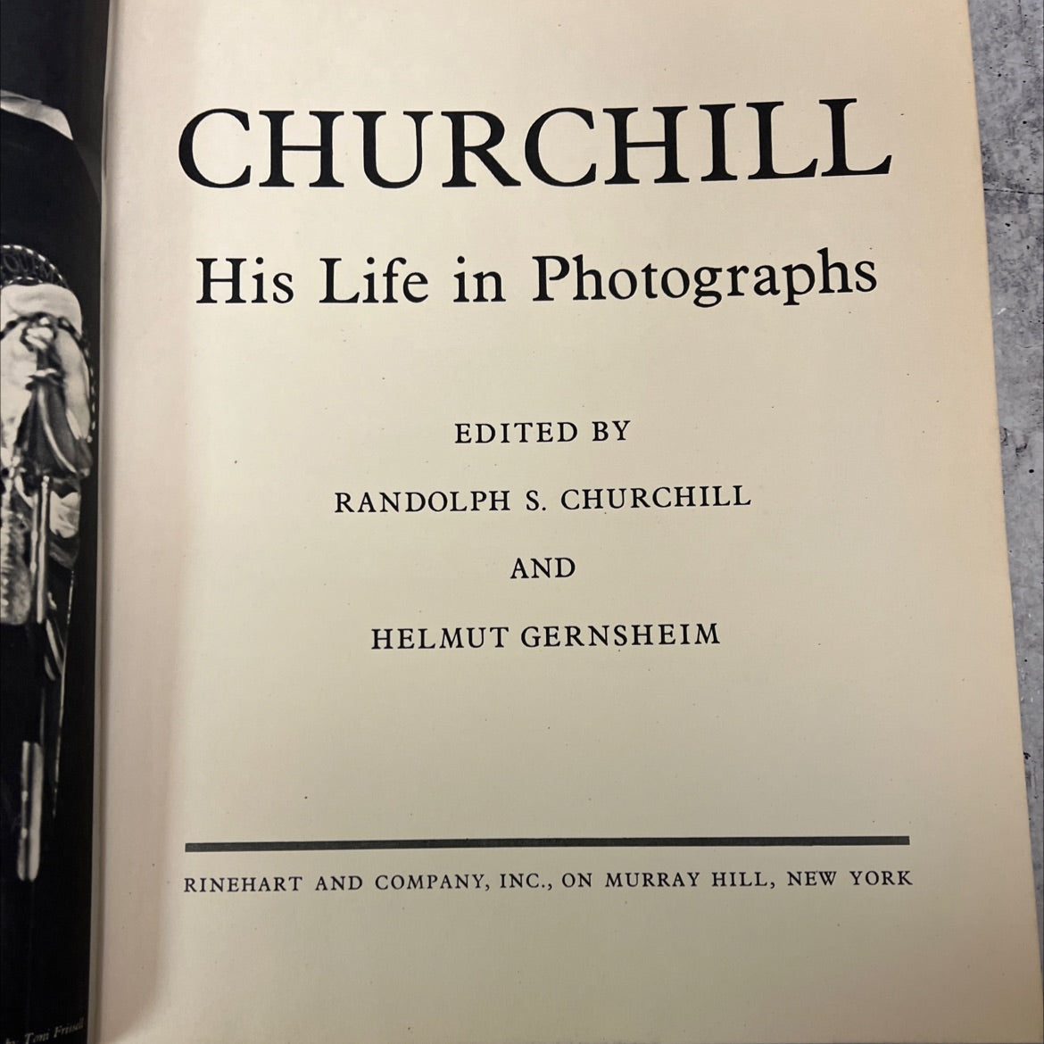 churchill his life in photographs book, by randolph s. churchill and helmut gernsheim, 1955 Hardcover, First Edition image 2