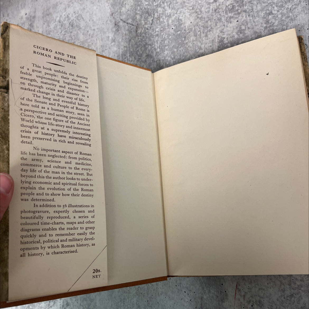 cicero and the roman republic book, by f. r. cowell, 1948 Hardcover image 4