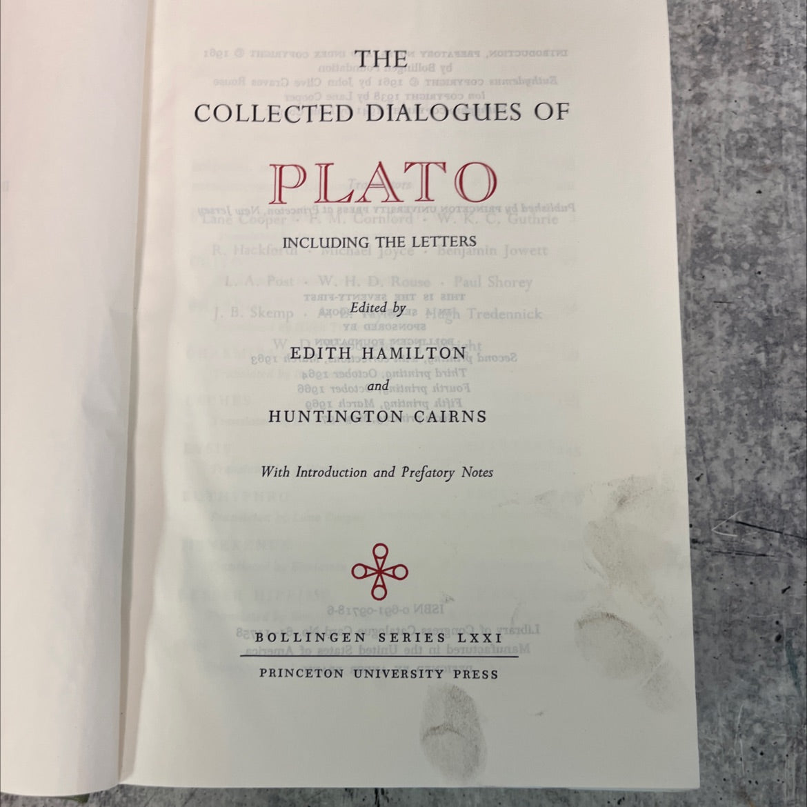 collected dialogues of plato book, by plato, 1961 Hardcover, Vintage image 2