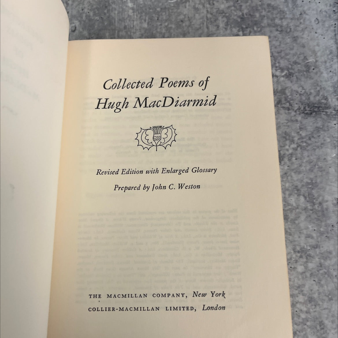 collected poems of hugh macdiarmid revised edition with enlarged glossary book, by hugh macdiarmid, 1967 Hardcover image 2