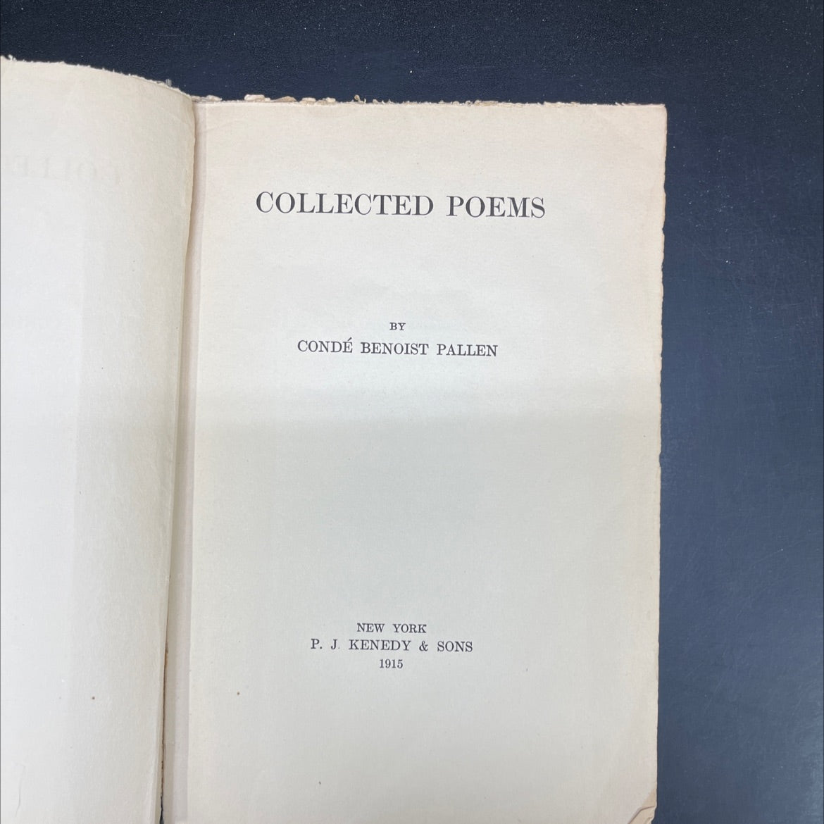 collected poems book, by condé benoist pallen, 1915 Hardcover image 2