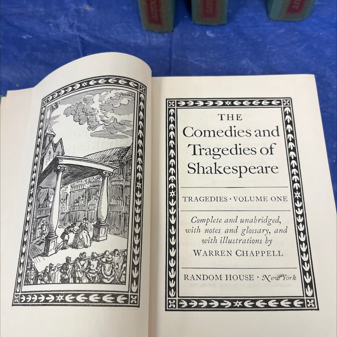 Shakespeare Comedies and Tragedies 4 volumes  - comedies volume one book, by William Shakespeare, 1944 Hardcover image 4