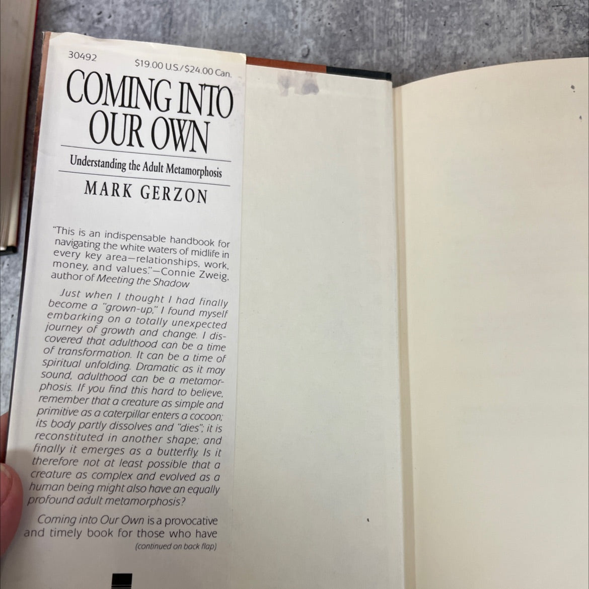 coming into our own book, by Mark Gerzon, 1992 Hardcover image 4