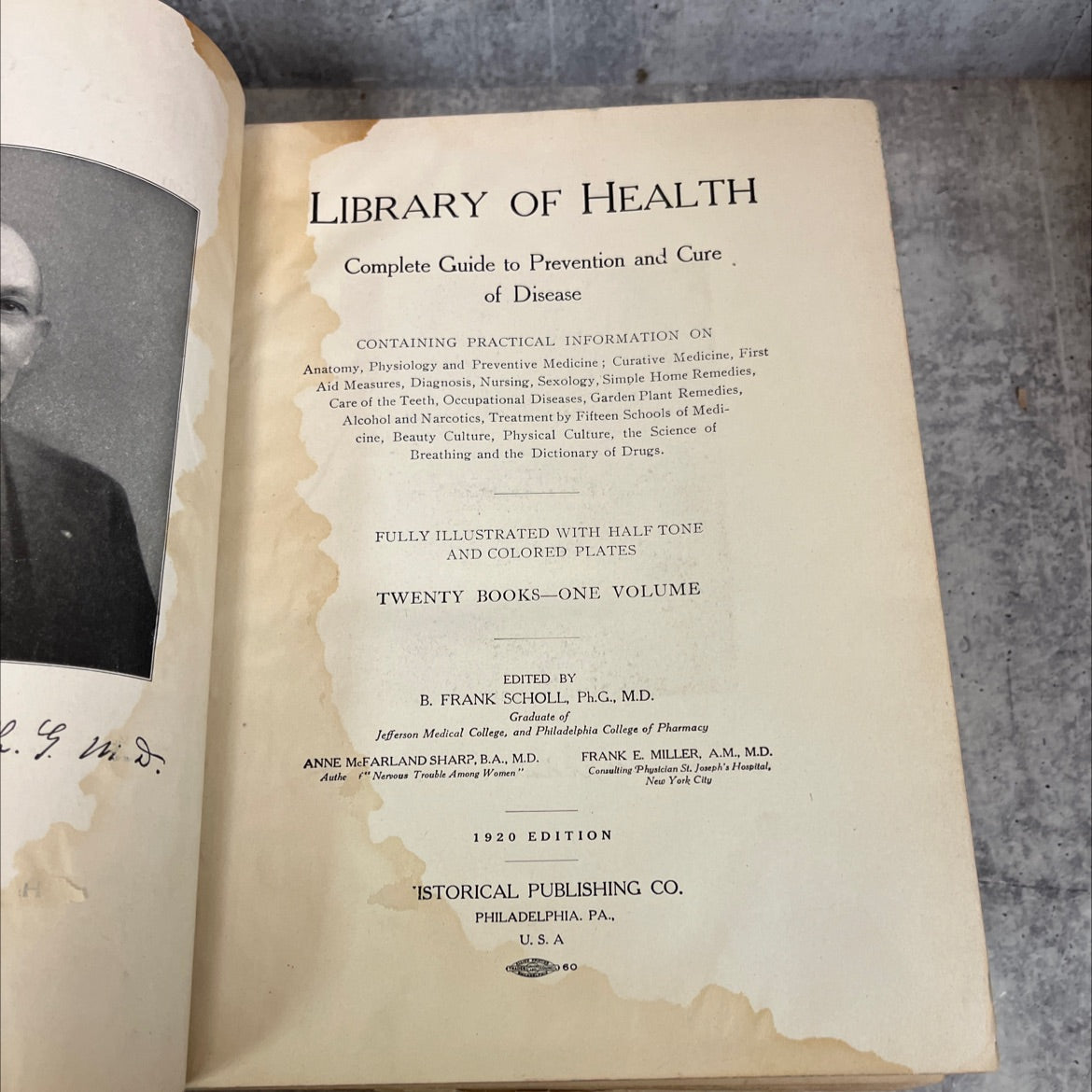 complete guide to prevention and cure of disease book, by b. frank scholl, anne mcfarland sharp, frank e. miller, 1920 image 2