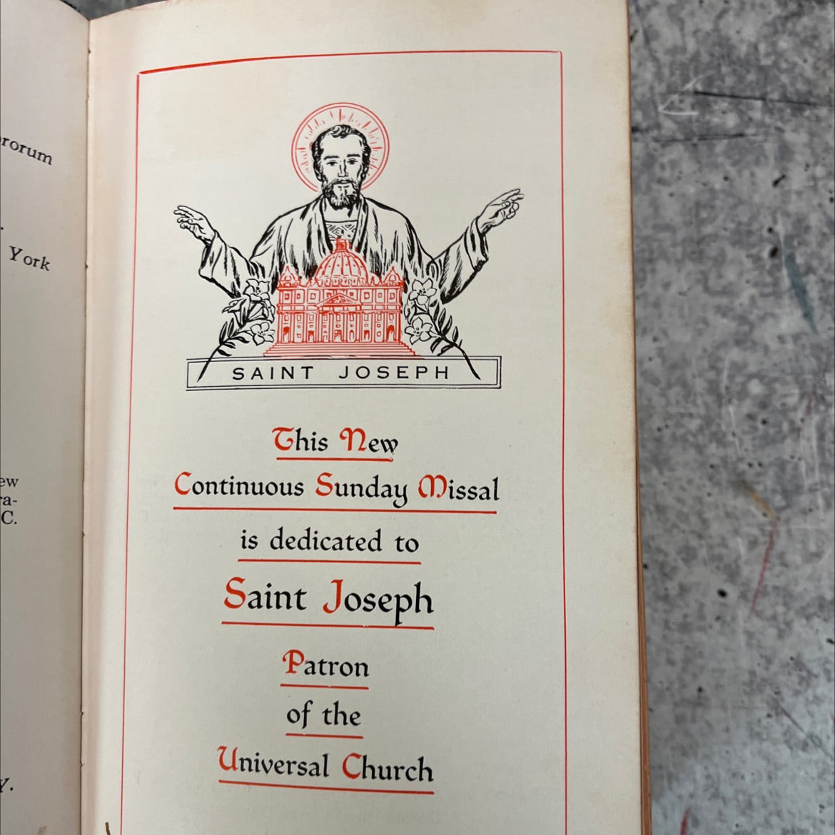 continuous sunday missal book, by unknown, 1957 Hardcover image 2