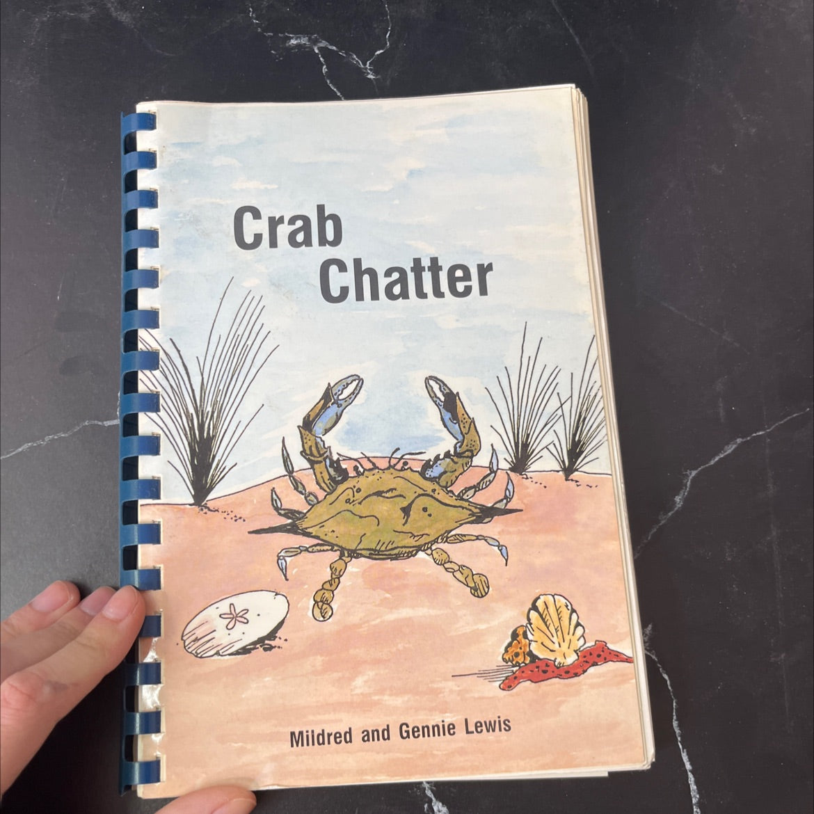 crab chatter book, by Mildred Lewis, Gennie Lewis, Malinda Mckinney, 1985 Hardcover image 1