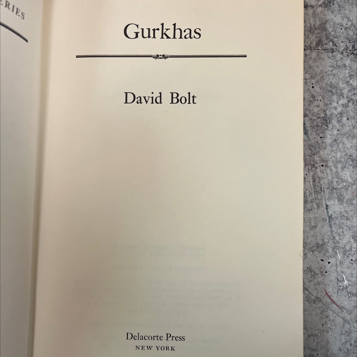 cries gurkhas book, by david bolt, 1967 Hardcover, First Edition image 2