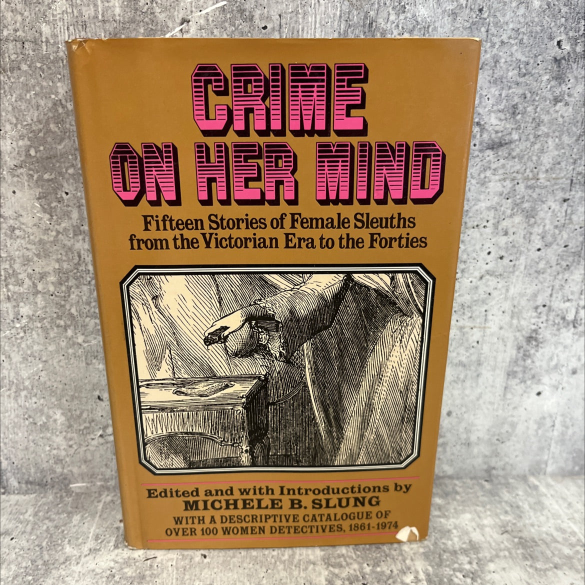 crime on her mind book, by michele b. slung, 1975 Hardcover image 1