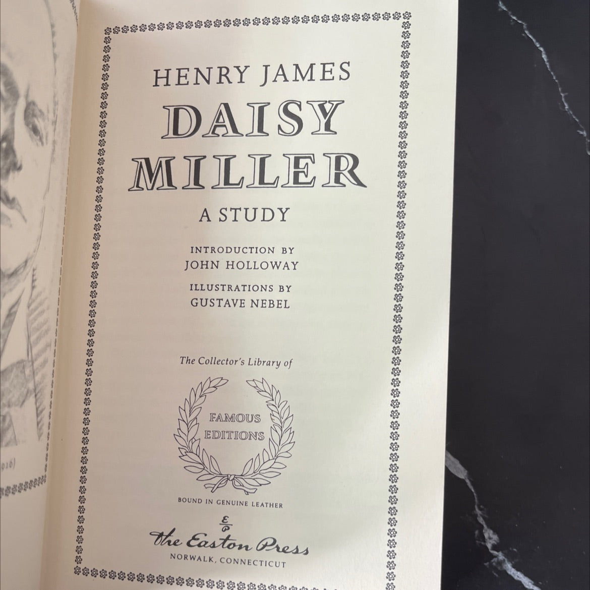 daisy miller a study book, by henry james, 1998 Leather, Rare image 2