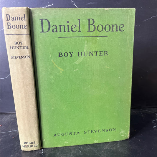 daniel boone boy hunter book, by augusta stevenson, 1943 Hardcover, First Edition, Vintage image 1