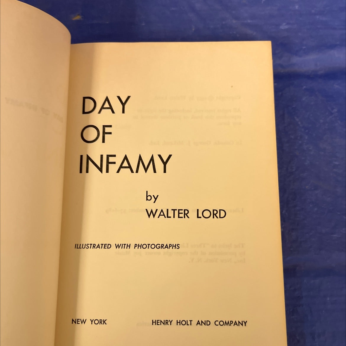 day of infamy book, by walter lord, 1957 Hardcover image 2