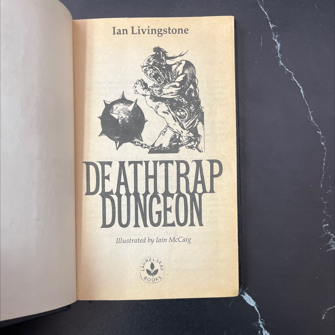 deathtrap dungeon book, by Ian Livingstone, 2023 Hardcover image 2