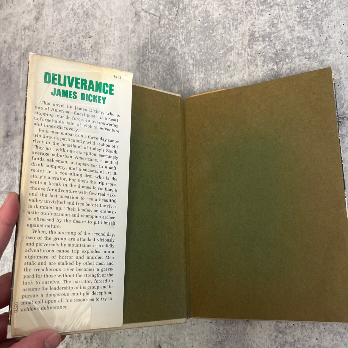 deliverance book, by james dickey, 1970 Hardcover image 4