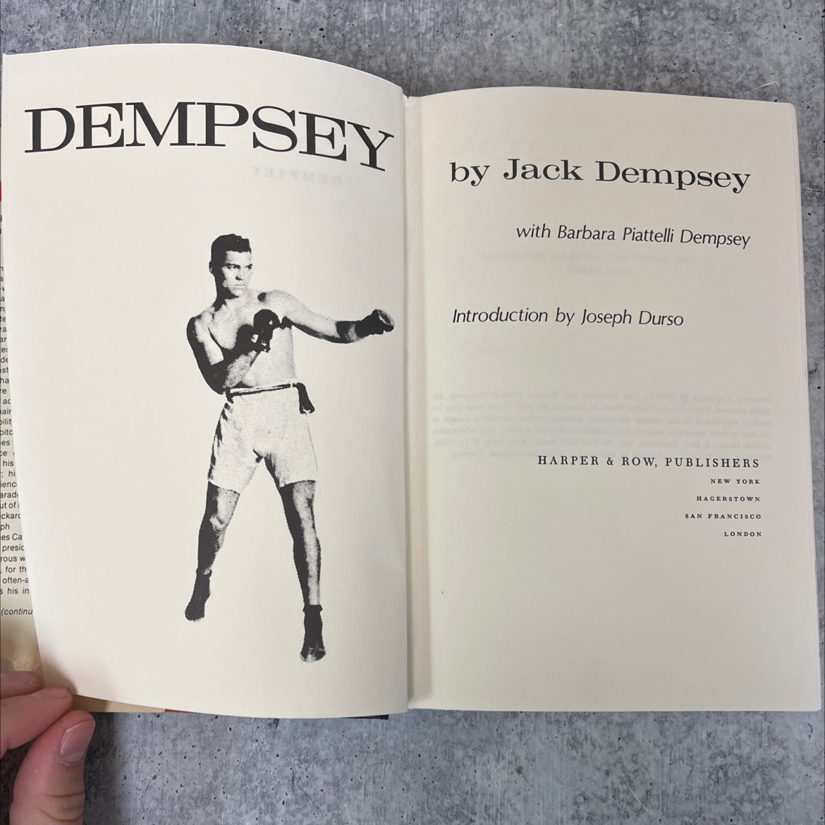 dempsey book, by Jack Dempsey, Barbara Piattelli Dempsey, 1977 Hardcover, Vintage image 2