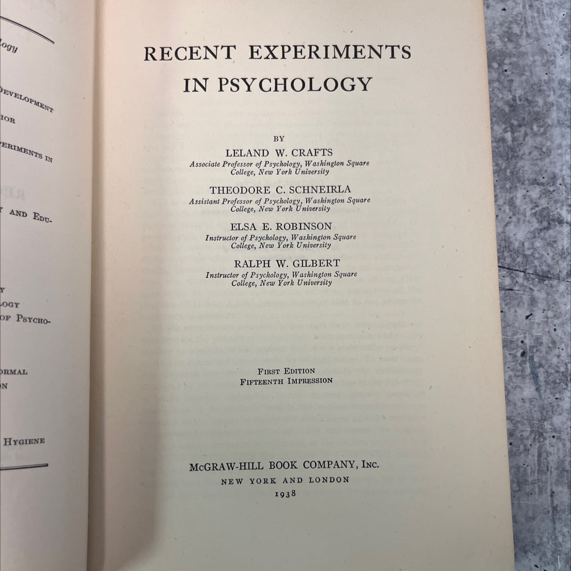 development of recent experiments in psychology book, by leland w. crafts, theodore c. schneirla, elsa e. robinson, image 2