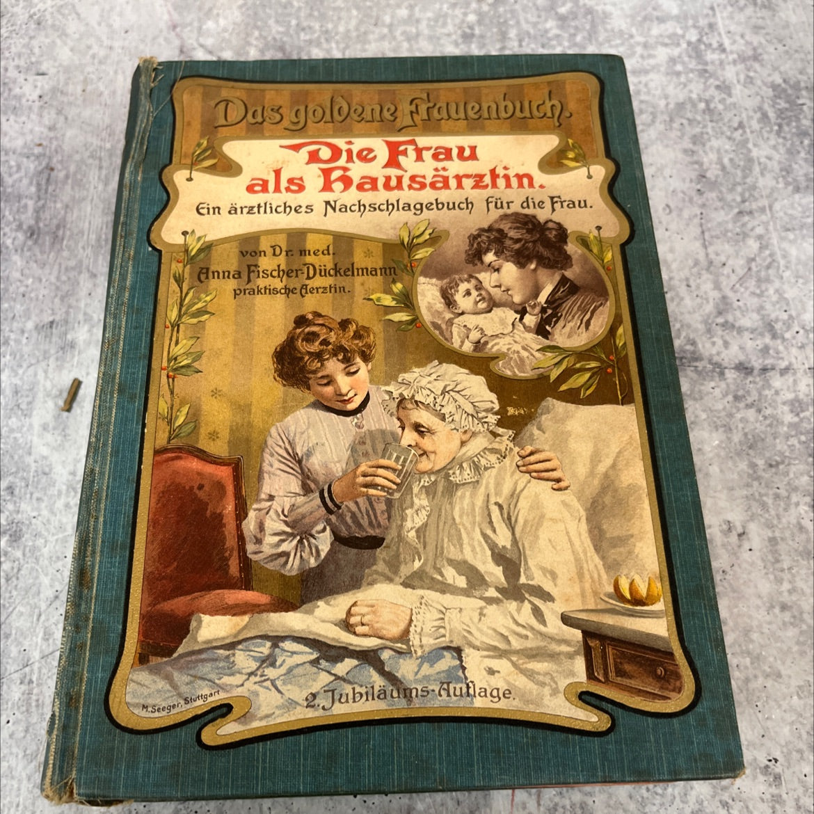 die frau als hausärztin book, by dr. med. anna fischer-dückelmann, 1890 Hardcover image 1