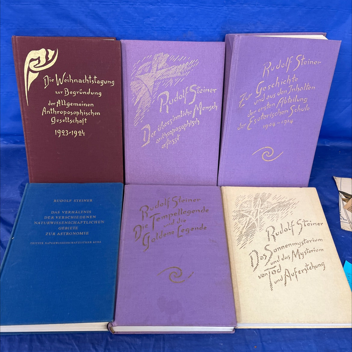 Rudolf Steiner set 6 Volumes - die tempellegende und die goldene legende als symbolischer ausdruck vergangener und image 4