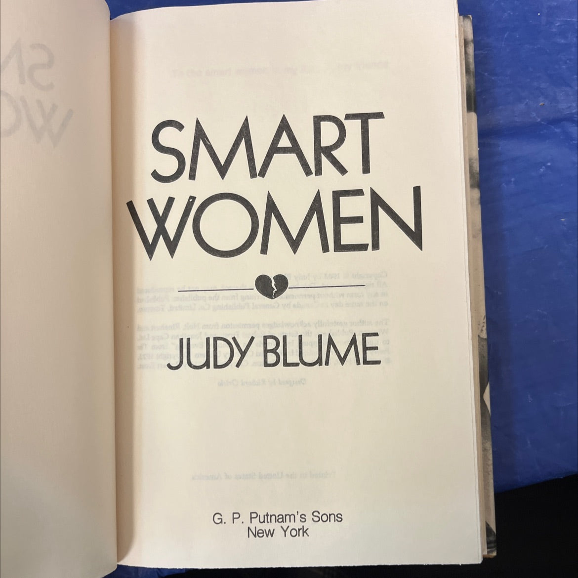 dw smart women book, by judy blume, 1983 Hardcover image 2