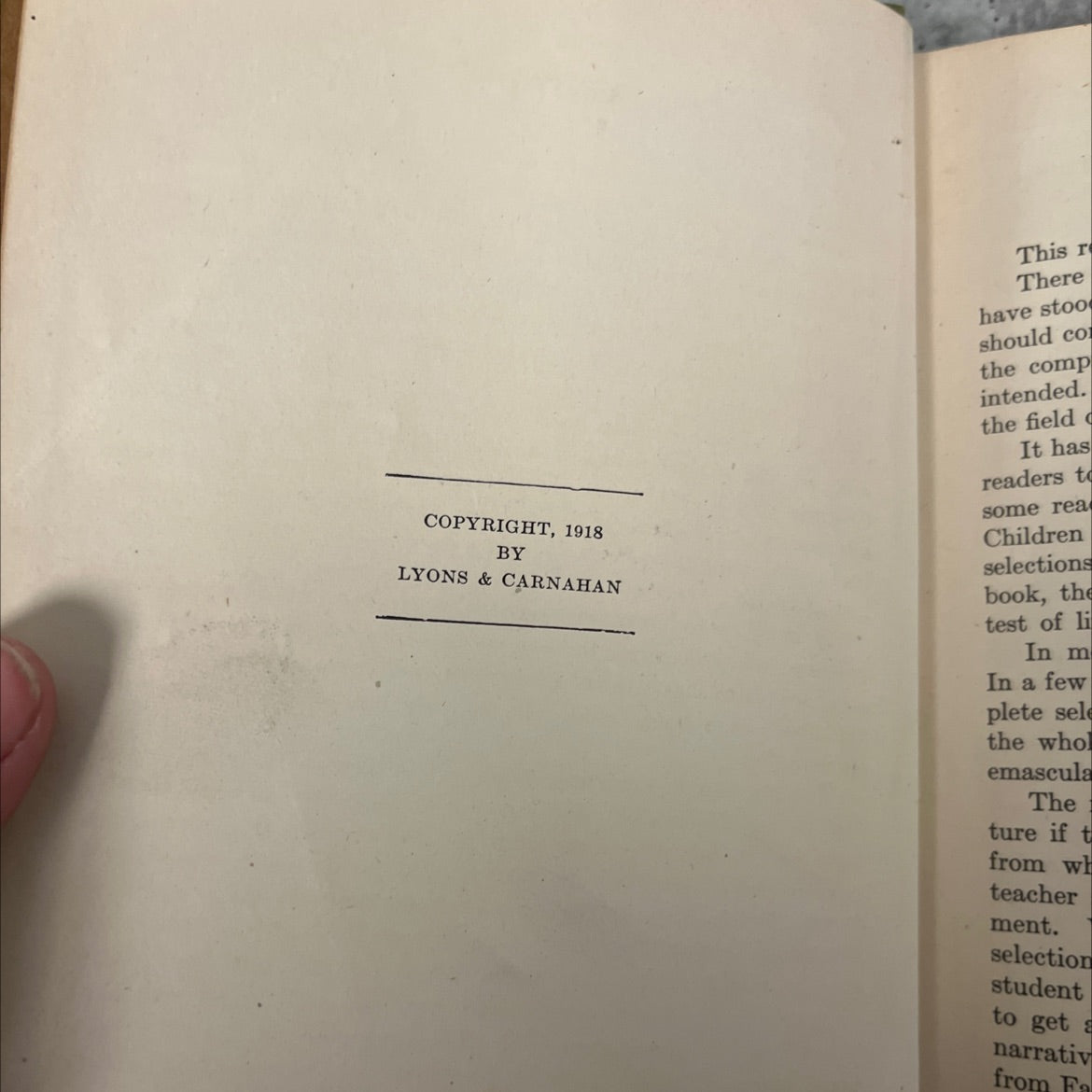 easy road to reading sixth grade reader book, by carrie j. smith, 1918 Hardcover image 3