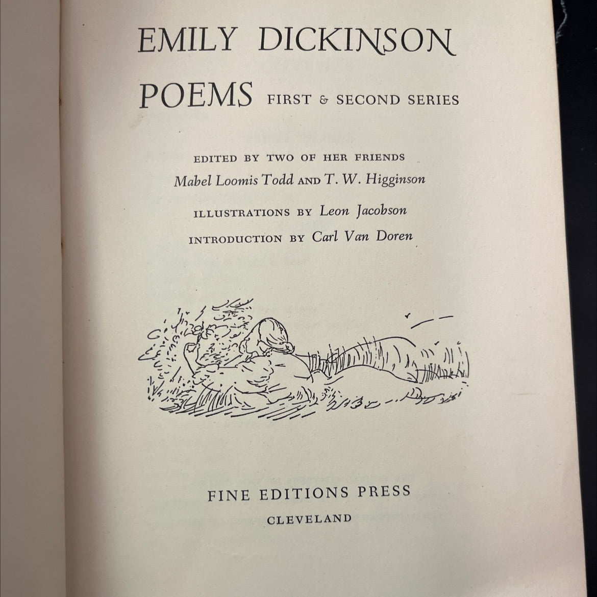 emily dickinson poems first & second series book, by emily dickinson, 1948 Hardcover, Vintage image 2