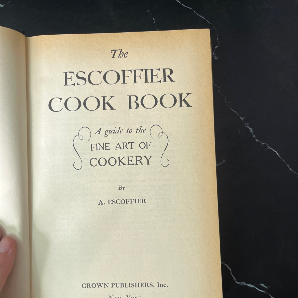 escoffier cook book book, by a. escoffier, 1969 Hardcover image 2