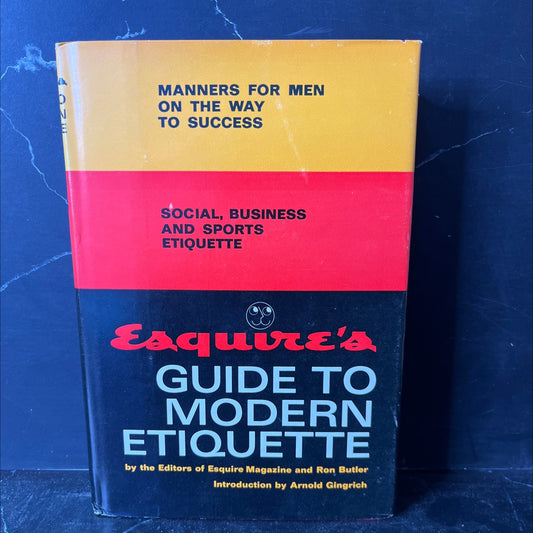 esquire's guide to modern etiquette book, by the editors of esquire magazine, ron butler, 1969 Hardcover, Vintage image 1