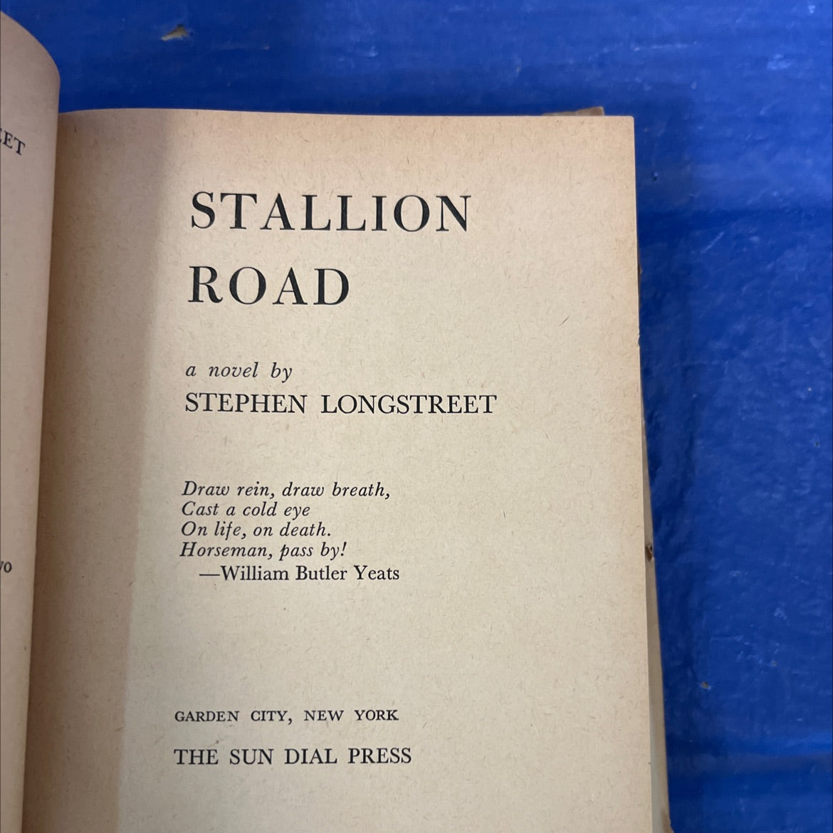 et o stallion road book, by stephen longstreet, 1946 Hardcover image 2