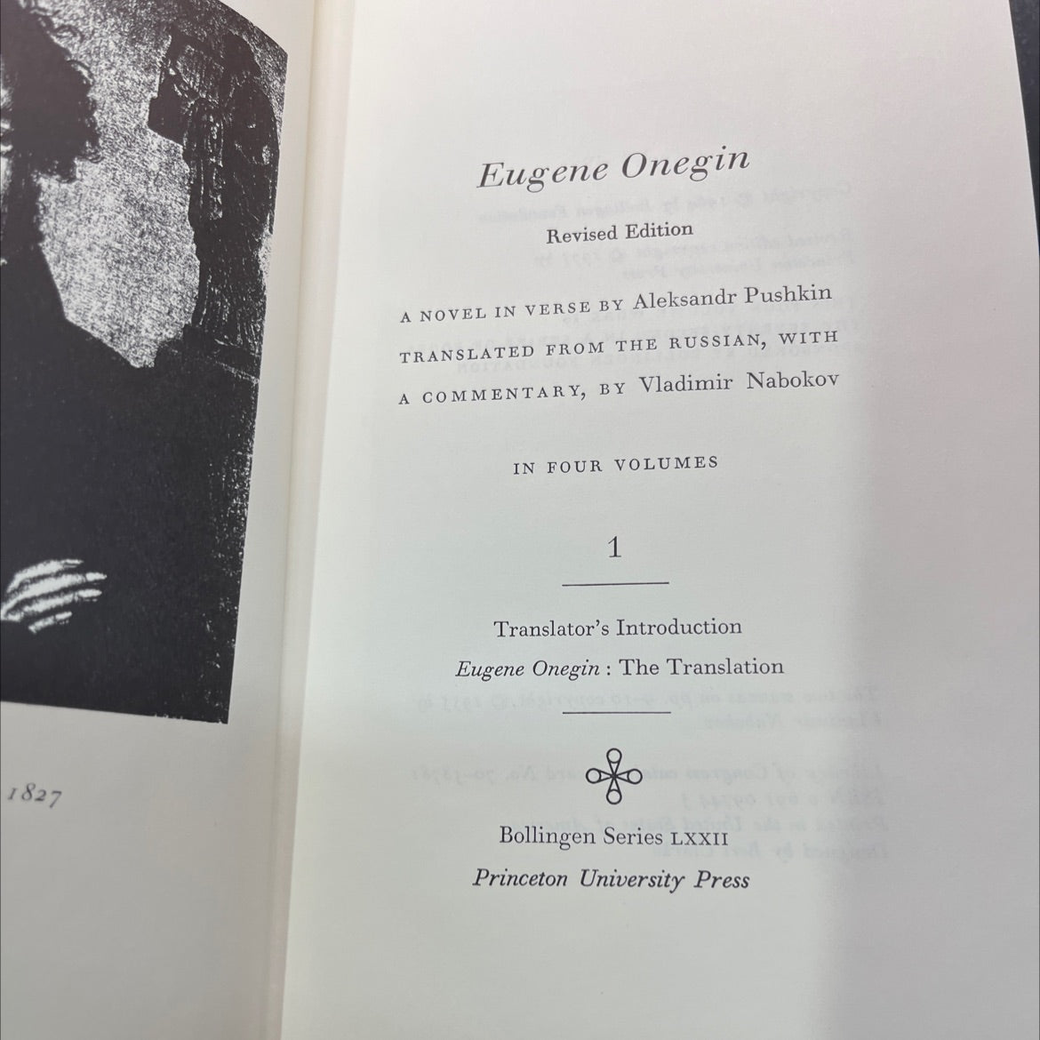 eugene onegin revised edition book, by aleksandr pushkin, 1975 Hardcover image 2