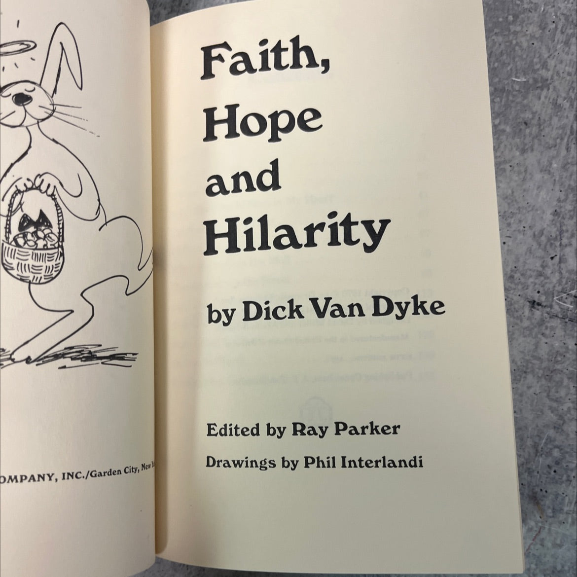 faith, hope and hilarity book, by Dick Van Dyke, 1970 Hardcover, Vintage image 2