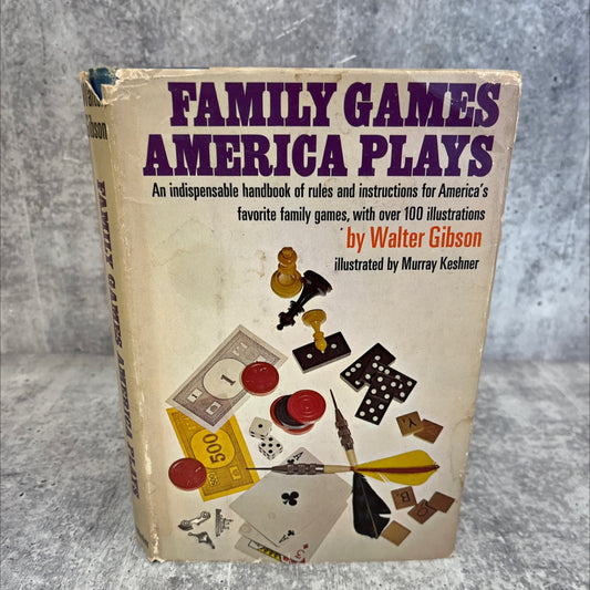 family games america plays book, by walter gibson, 1970 Hardcover, Vintage image 1