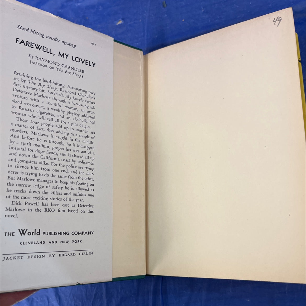 farewell, my lovely book, by raymond chandler, 1944 Hardcover image 4