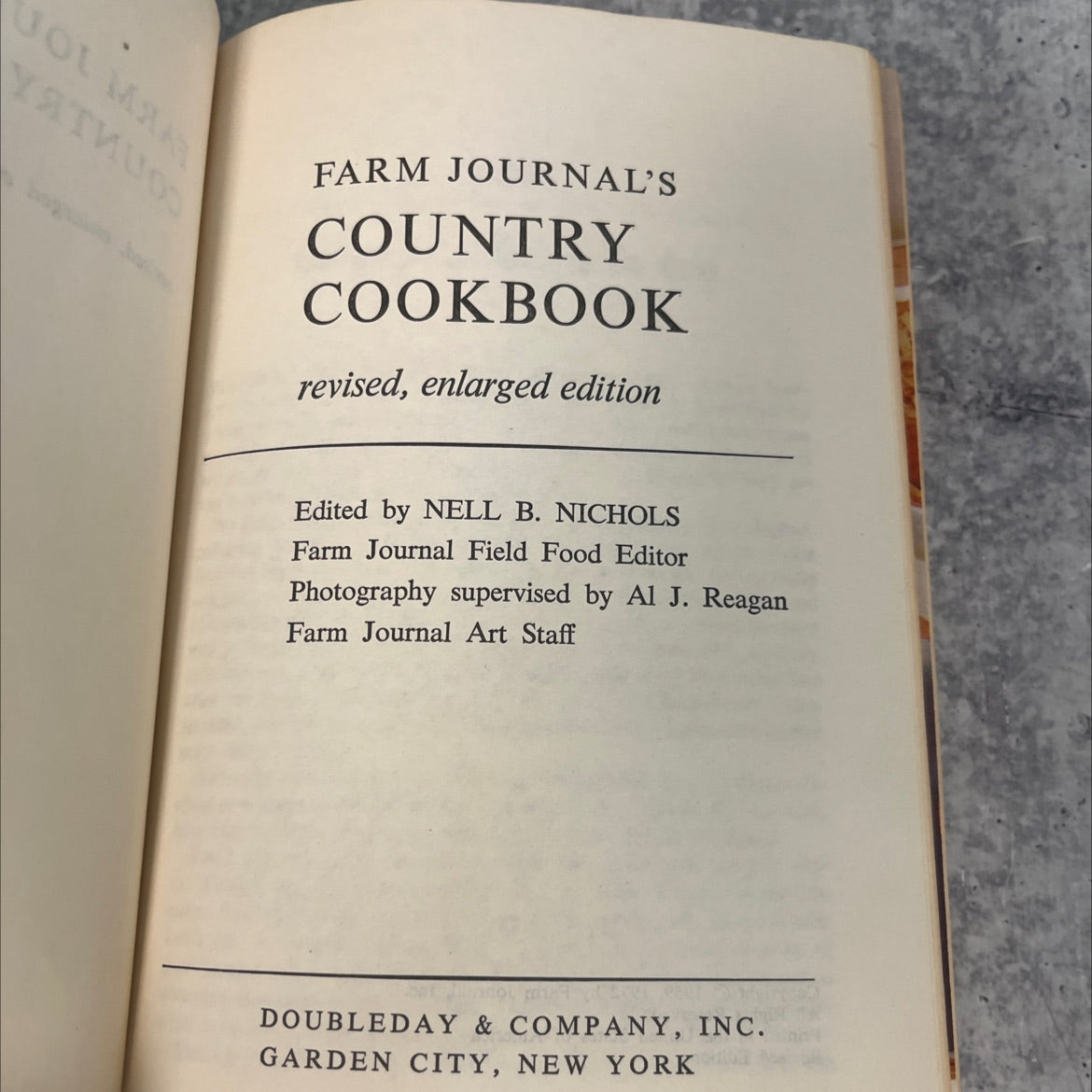 farm journal's country cookbook book, by nell b. nichols, 1972 Hardcover, Vintage image 2