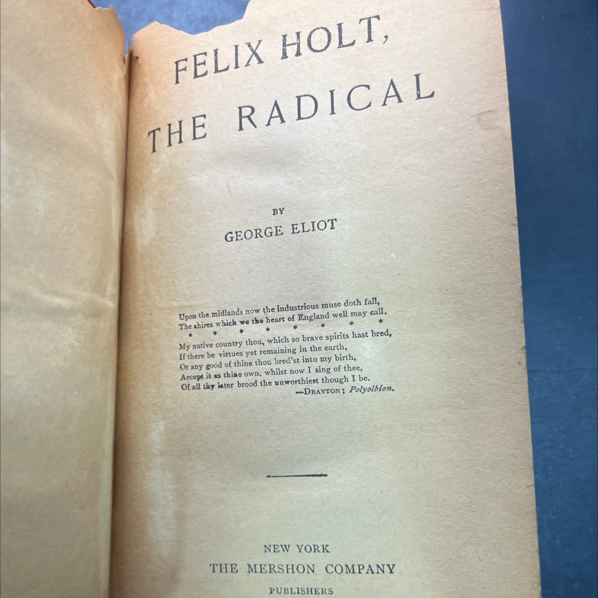 felix holt, the radical book, by george eliot, 2023 Hardcover, Heavily Used image 2