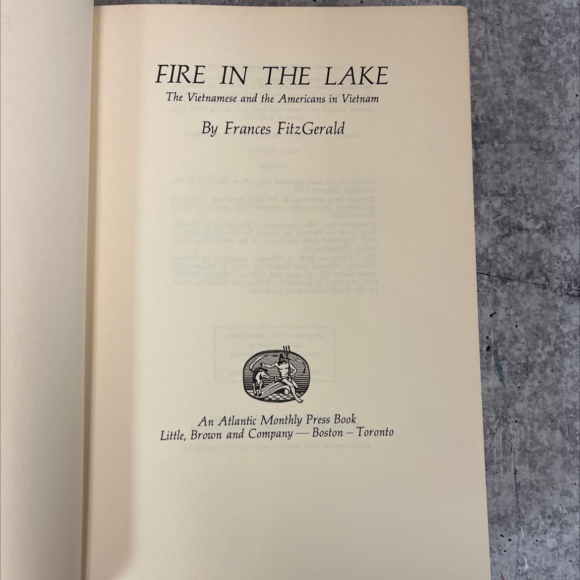 fire in the lake the vietnamese and the americans in vietnam book, by Frances FitzGerald, 1972 Hardcover, Vintage image 2