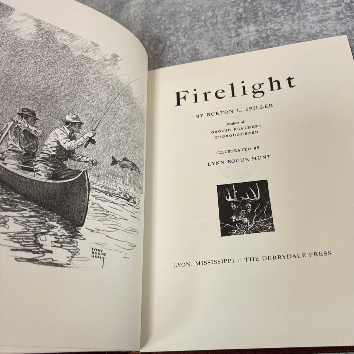 firelight book, by burton l. spiller, 1992 Leather image 2