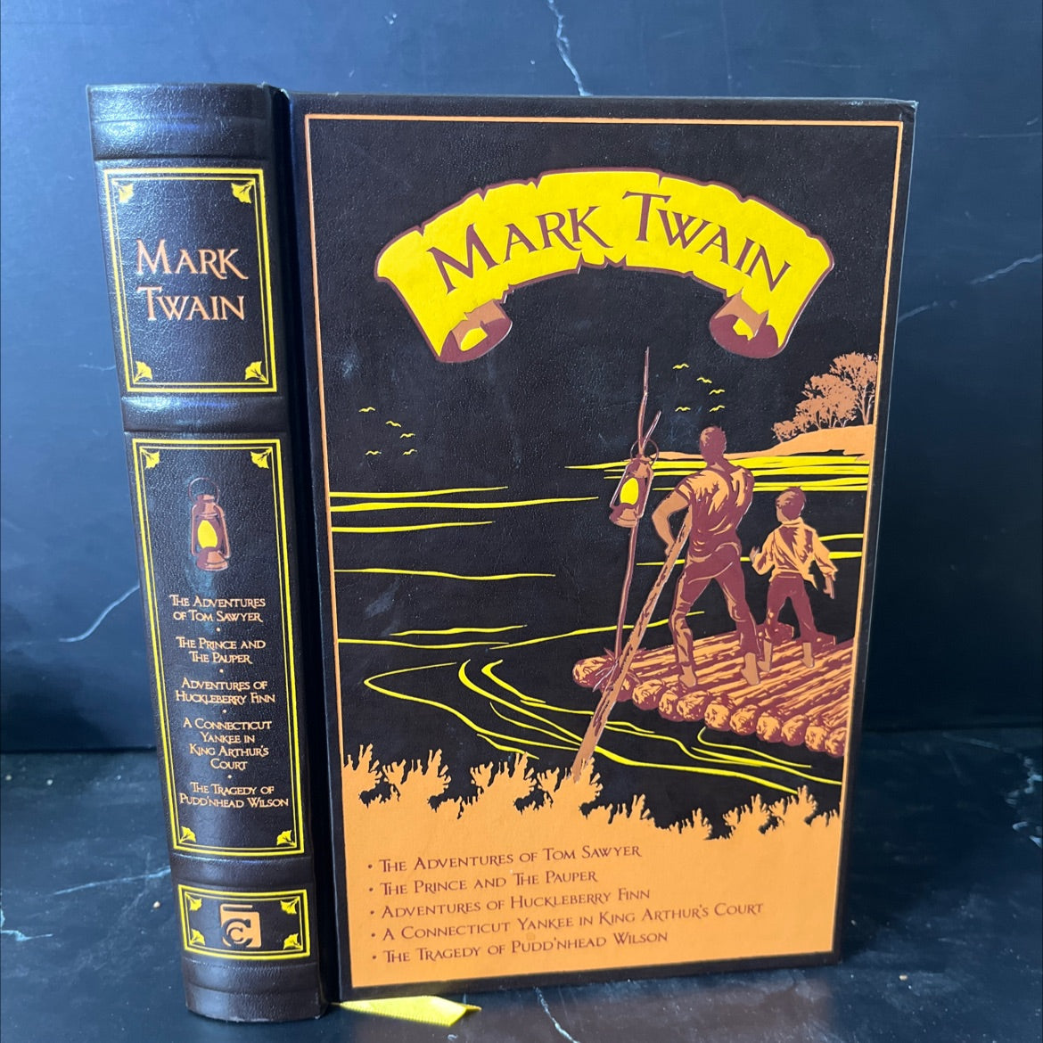 five novels book, by Mark Twain, 2011 Leather image 1