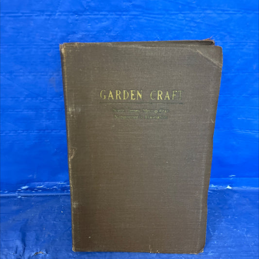 garden craft book, by north jersey metropolitan nurserymen's ass'n, 1937 Paperback image 1