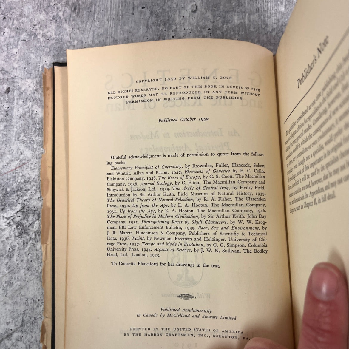 genetics and the races of man an introduction to modern physical anthropology book, by william c. boyd, 1950 Hardcover image 3