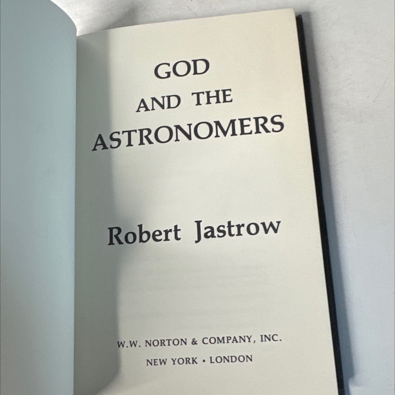 god and the astronomers book, by Robert Jastrow, 1978 Hardcover, First Edition, Vintage image 2