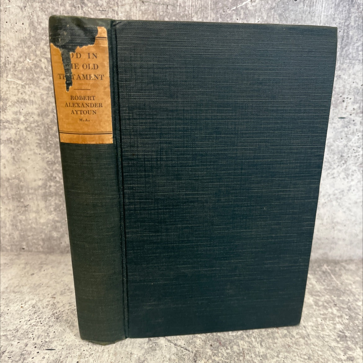 god in the old testament studies in gradual perception book, by robert alexander aytoun, 1923 Hardcover, Antique image 1