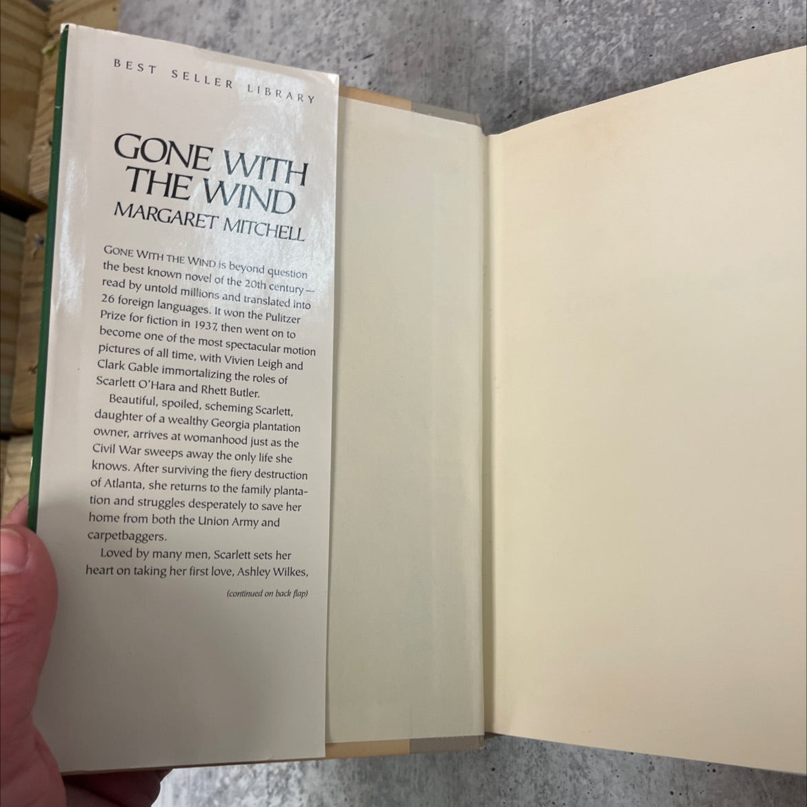 gone with the wind book, by margaret mitchell, 1964 Hardcover image 4