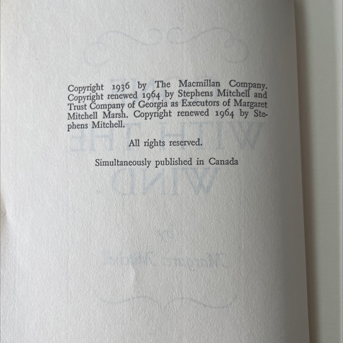 gone with the wind book, by margaret mitchell, 1964 Hardcover, Vintage image 3