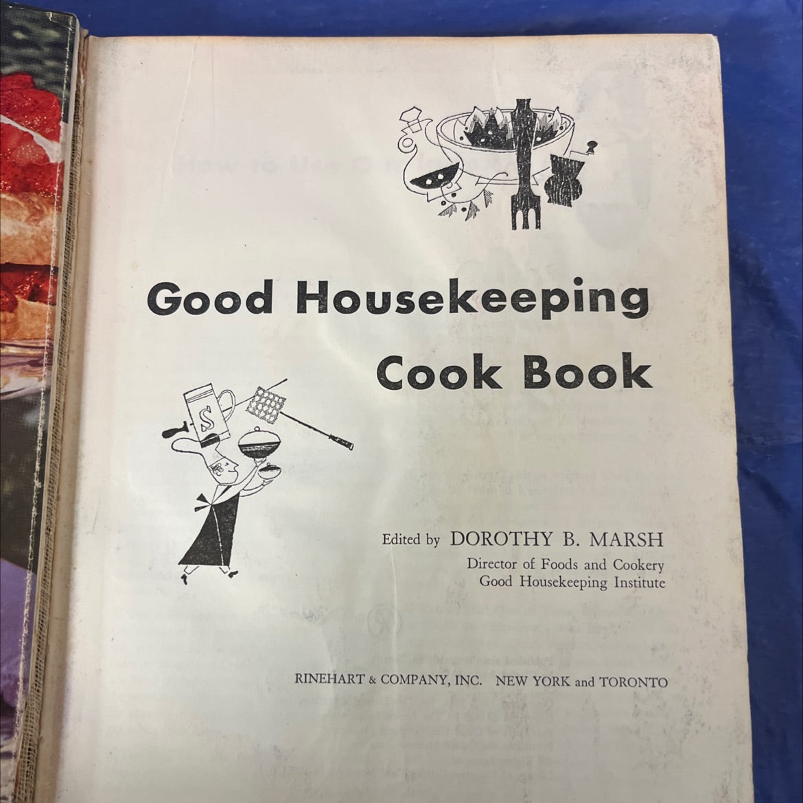 good housekeeping cook book book, by dorothy b. marsh, 1955 Hardcover, Heavily Used image 2